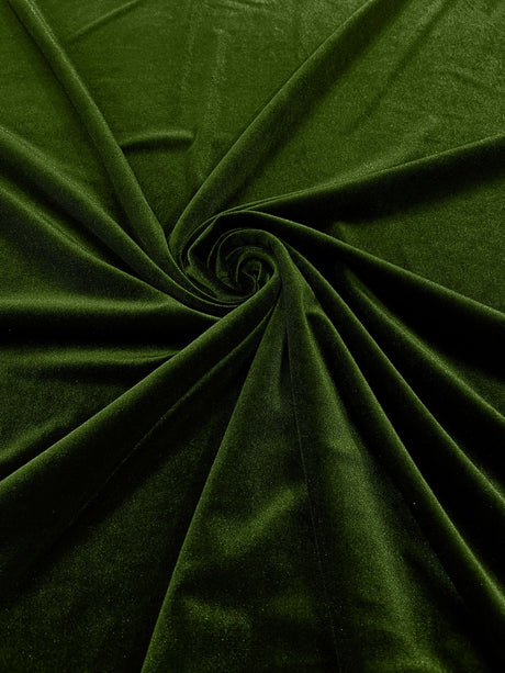 Stretch Velvet Stretch Velvet Fabric - 58" Wide, Apparel, Costumes, 90% Polyester 10% Spandex (1 Yard)