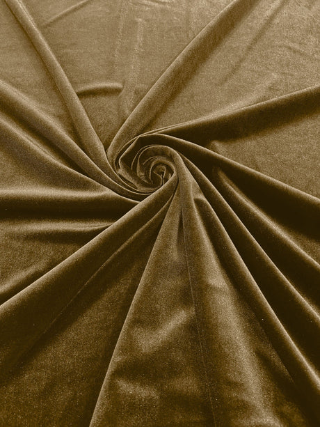 Stretch Velvet Stretch Velvet Fabric - 58" Wide, Apparel, Costumes, 90% Polyester 10% Spandex (1 Yard)