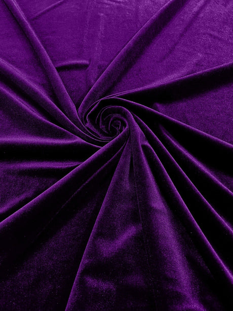 Stretch Velvet Stretch Velvet Fabric - 58" Wide, Apparel, Costumes, 90% Polyester 10% Spandex (1 Yard)