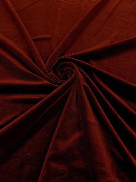 Stretch Velvet Stretch Velvet Fabric - 58" Wide, Apparel, Costumes, 90% Polyester 10% Spandex (1 Yard)
