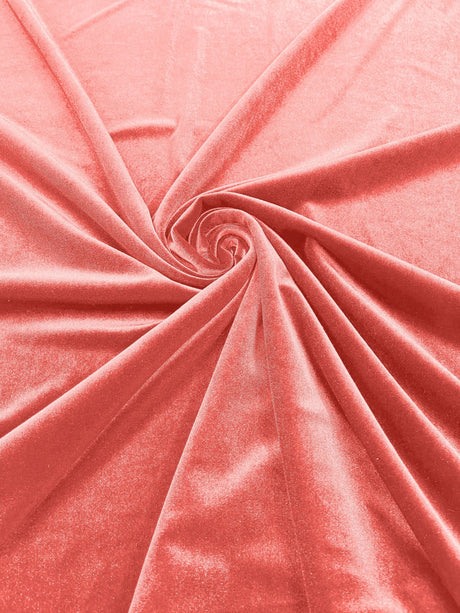 Stretch Velvet Stretch Velvet Fabric - 58" Wide, Apparel, Costumes, 90% Polyester 10% Spandex (1 Yard)