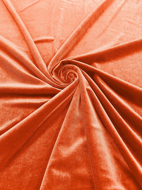 Stretch Velvet Stretch Velvet Fabric - 58" Wide, Apparel, Costumes, 90% Polyester 10% Spandex (1 Yard)