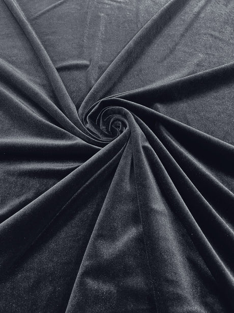 Stretch Velvet Stretch Velvet Fabric - 58" Wide, Apparel, Costumes, 90% Polyester 10% Spandex (1 Yard)
