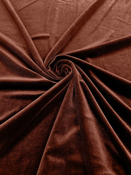 Stretch Velvet Stretch Velvet Fabric - 58" Wide, Apparel, Costumes, 90% Polyester 10% Spandex (1 Yard)