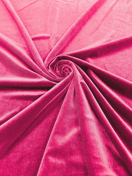 Stretch Velvet Stretch Velvet Fabric - 58" Wide, Apparel, Costumes, 90% Polyester 10% Spandex (1 Yard)