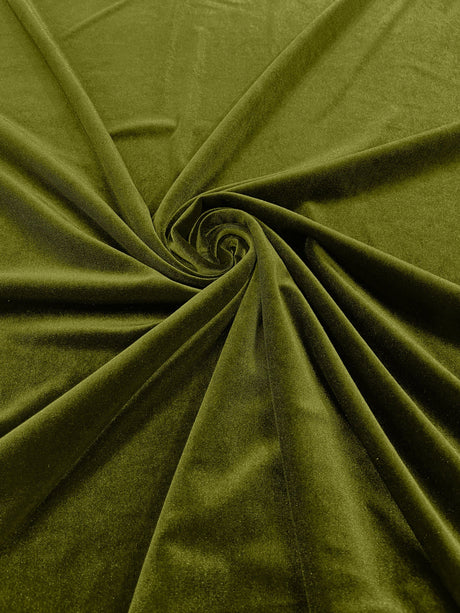 Stretch Velvet Stretch Velvet Fabric - 58" Wide, Apparel, Costumes, 90% Polyester 10% Spandex (1 Yard)