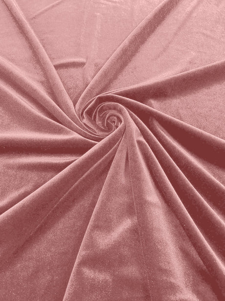 Stretch Velvet Stretch Velvet Fabric - 58" Wide, Apparel, Costumes, 90% Polyester 10% Spandex (1 Yard)