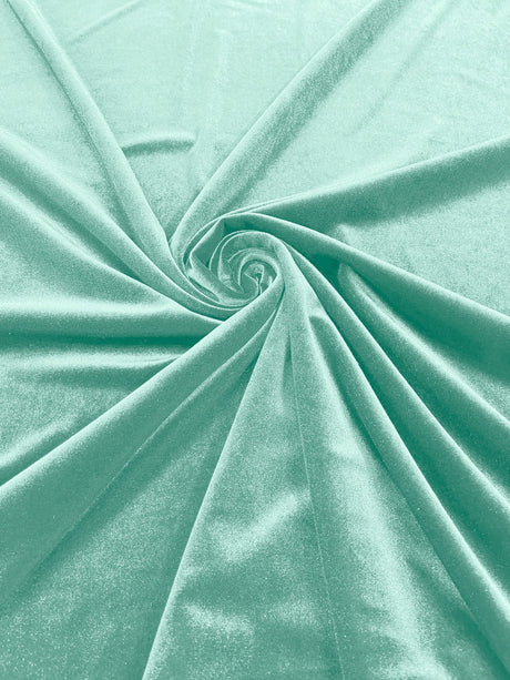 Stretch Velvet Stretch Velvet Fabric - 58" Wide, Apparel, Costumes, 90% Polyester 10% Spandex (1 Yard)
