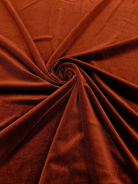 Stretch Velvet Stretch Velvet Fabric - 58" Wide, Apparel, Costumes, 90% Polyester 10% Spandex (1 Yard)