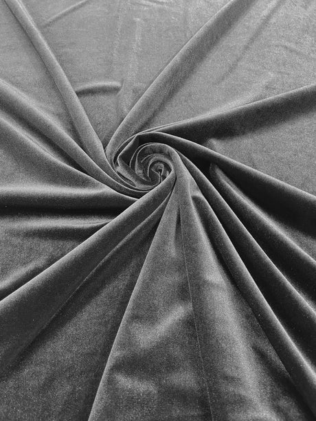 Stretch Velvet Stretch Velvet Fabric - 58" Wide, Apparel, Costumes, 90% Polyester 10% Spandex (1 Yard)