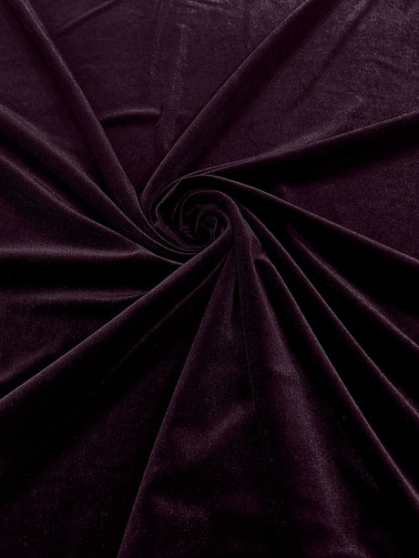 Stretch Velvet Stretch Velvet Fabric - 58" Wide, Apparel, Costumes, 90% Polyester 10% Spandex (1 Yard)