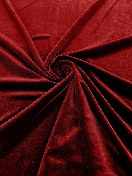Stretch Velvet Stretch Velvet Fabric - 58" Wide, Apparel, Costumes, 90% Polyester 10% Spandex (1 Yard)