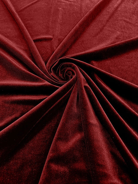 Stretch Velvet Stretch Velvet Fabric - 58" Wide, Apparel, Costumes, 90% Polyester 10% Spandex (1 Yard)