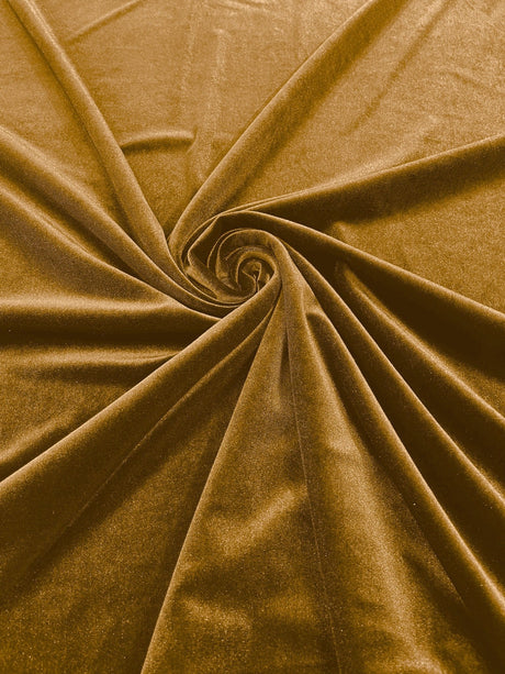 Stretch Velvet Stretch Velvet Fabric - 58" Wide, Apparel, Costumes, 90% Polyester 10% Spandex (1 Yard)