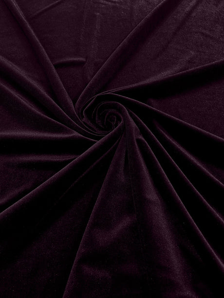 Stretch Velvet Stretch Velvet Fabric - 58" Wide, Apparel, Costumes, 90% Polyester 10% Spandex (1 Yard)