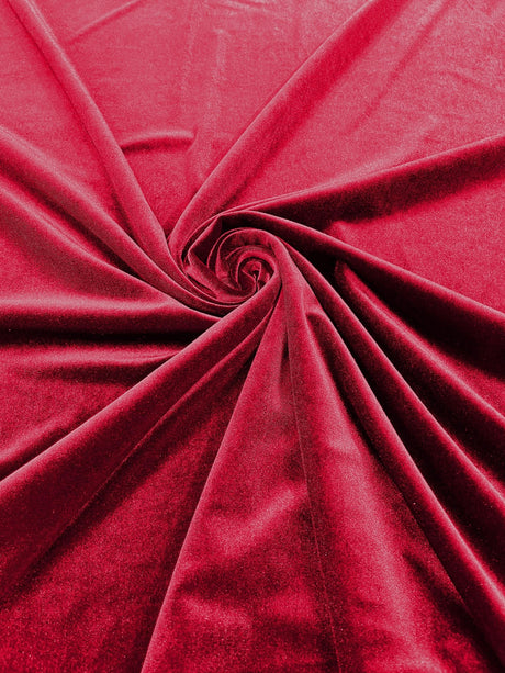 Stretch Velvet Stretch Velvet Fabric - 58" Wide, Apparel, Costumes, 90% Polyester 10% Spandex (1 Yard)