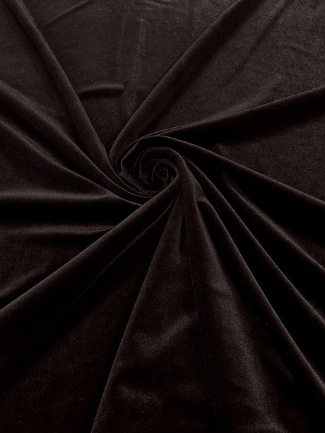 Stretch Velvet Stretch Velvet Fabric - 58" Wide, Apparel, Costumes, 90% Polyester 10% Spandex (1 Yard)