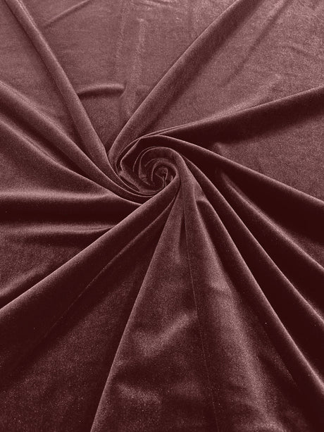 Stretch Velvet Stretch Velvet Fabric - 58" Wide, Apparel, Costumes, 90% Polyester 10% Spandex (1 Yard)