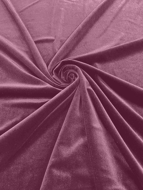 Stretch Velvet Stretch Velvet Fabric - 58" Wide, Apparel, Costumes, 90% Polyester 10% Spandex (1 Yard)