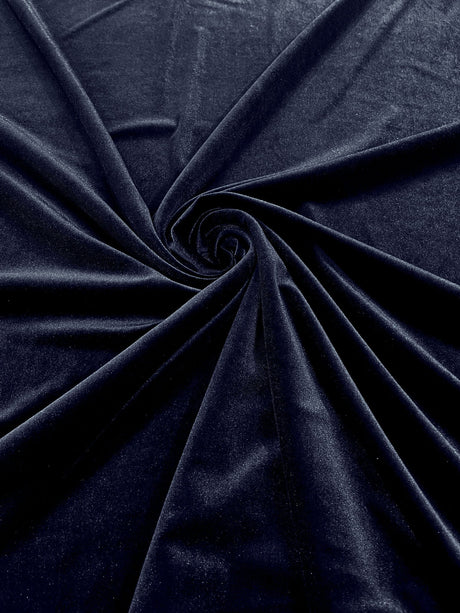 Stretch Velvet Stretch Velvet Fabric - 58" Wide, Apparel, Costumes, 90% Polyester 10% Spandex (1 Yard)