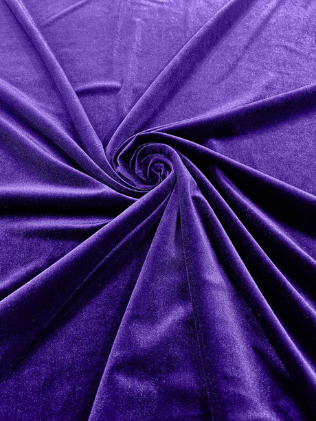 Stretch Velvet Stretch Velvet Fabric - 58" Wide, Apparel, Costumes, 90% Polyester 10% Spandex (1 Yard)