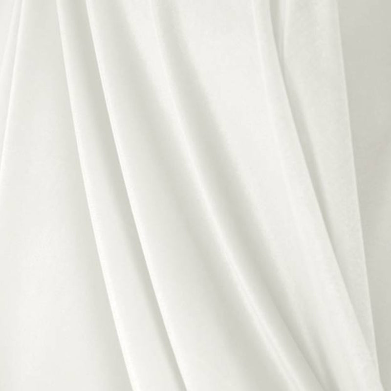 1 Yard Stretch Velvet Optic White Fabric Soft Medium Weight for Dancewear 58/60 Inches Wide