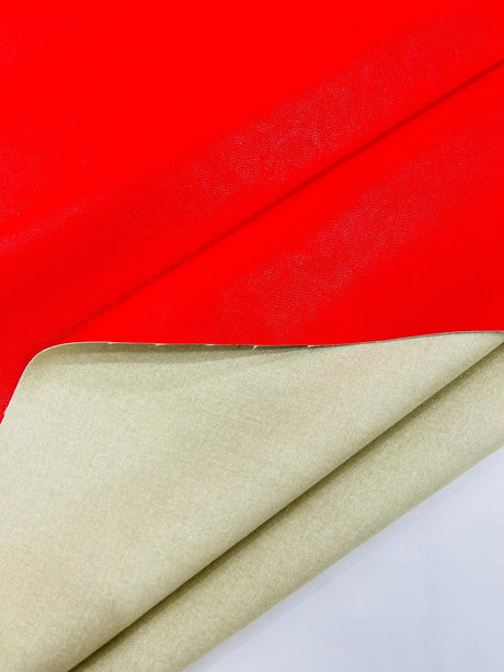 Stretch Vinyl Fabric - Black, White, Red, 54" Width (1 Yard)
