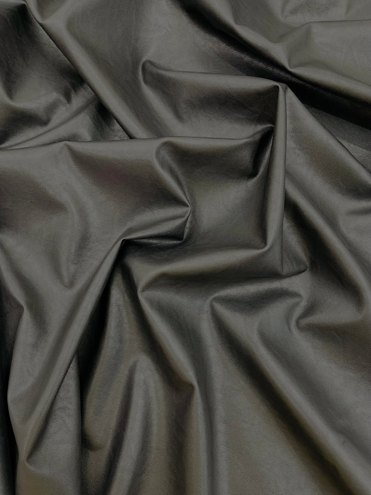 Stretch Vinyl Fabric - Black, White, Red, 54" Width (1 Yard)