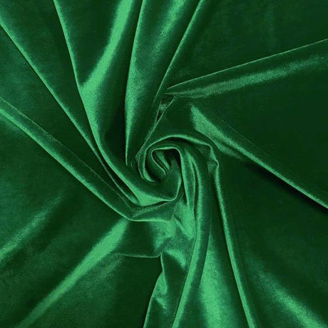 Kelly Green Velvet Stretch Fabric,