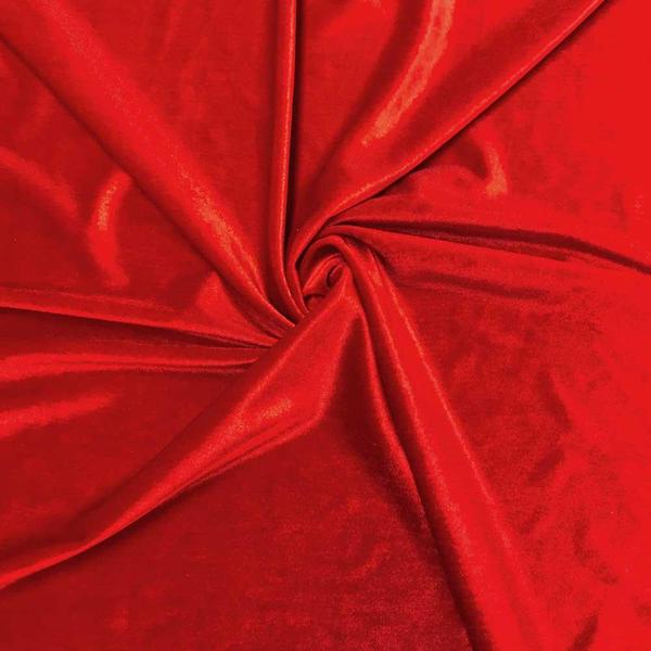 Red Velvet Stretch Fabric,