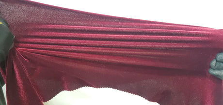 Stretch Velvet Spandex Fabric - Solid, 58" Width (1 Yard)