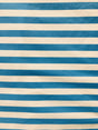 Turquoise White Polyester Cotton Fabric - Turquoise White Horizontal Stripes, 59/60" Width (1 Yard)