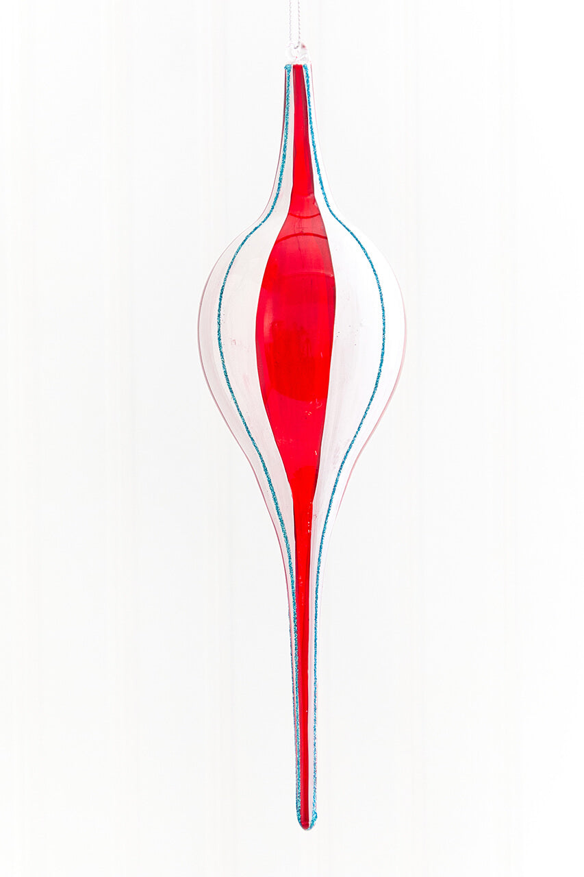 11" Peppermint Swirl Finial