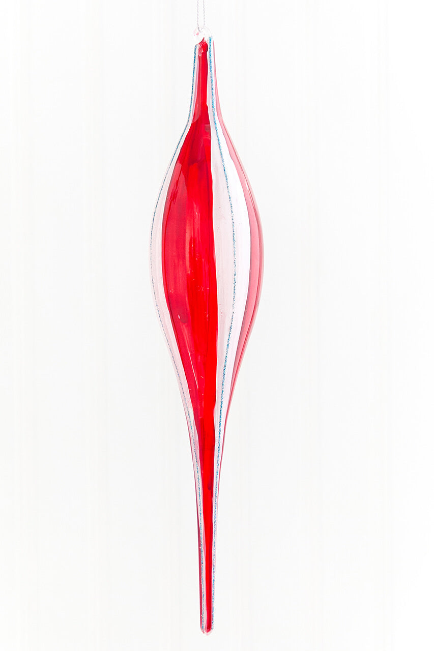 11" Peppermint Swirl Finial