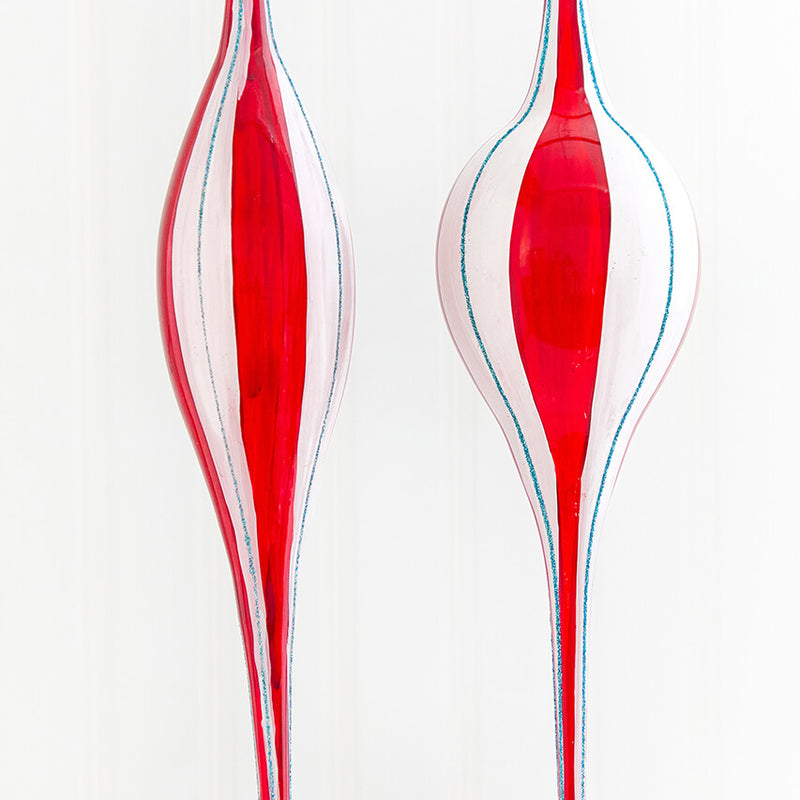11" Peppermint Swirl Finial