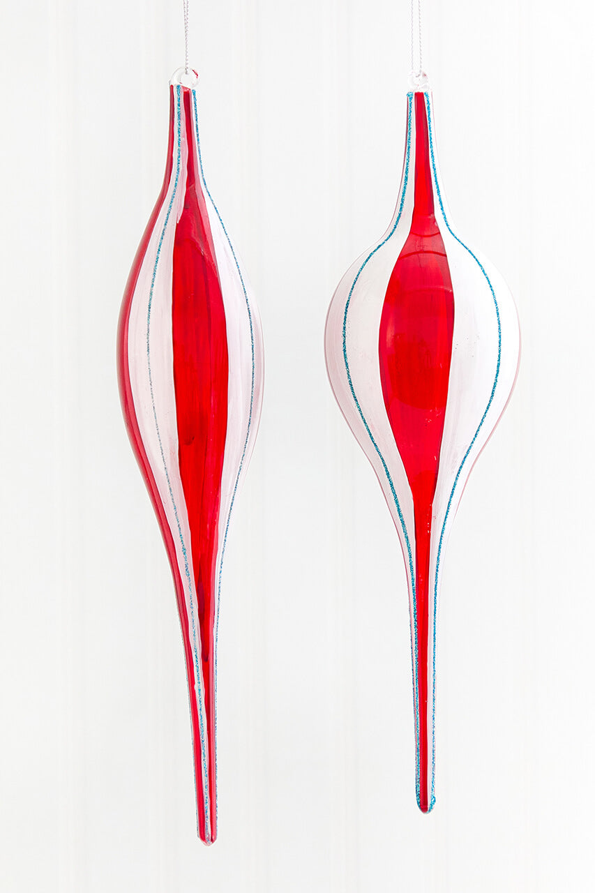 11" Peppermint Swirl Finial