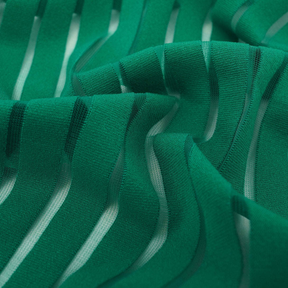 Striped Stretch Mesh Fabric