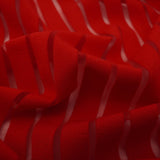Striped Stretch Mesh Fabric