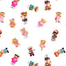 Printed Spandex Teddy Bear Fabric White or Black