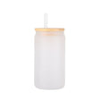 16Oz Frosted Glass Tumbler - Clear, Matte, Double Wall Insulated, 16 Oz (1 Unit)