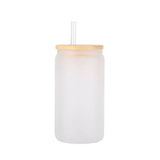 16Oz Frosted Glass Tumbler - Clear, Matte, Double Wall Insulated, 16 Oz (1 Unit)