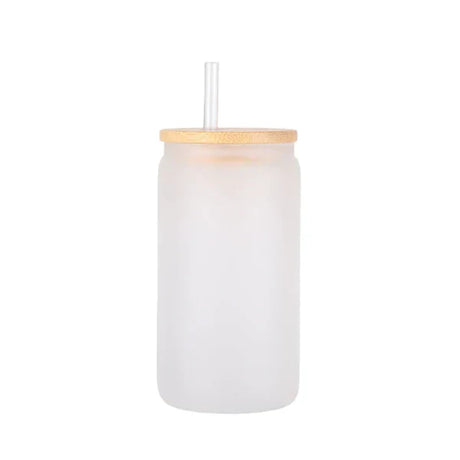 16Oz Frosted Glass Tumbler - Clear, Matte, Double Wall Insulated, 16 Oz (1 Unit)