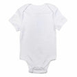 Lucky Friends 701 100 Percent Cotton Baby Onesie Fabric - White, Short Sleeves, Snap Buttons (5 Sizes)
