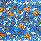 Microfiber Boardshort Fabric Submarine Odyssey