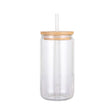 16Oz Clear Glass Tumbler Glass Fabric - Clear, Double Wall Insulated, 16 Oz (1 Unit)