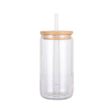 16Oz Clear Glass Tumbler Glass Fabric - Clear, Double Wall Insulated, 16 Oz (1 Unit)