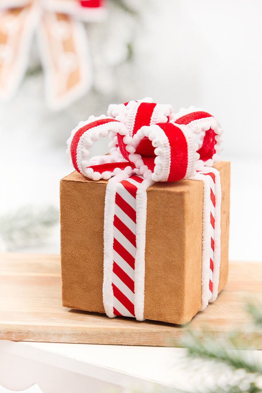 6" Gingerbread Gift Box Ornament