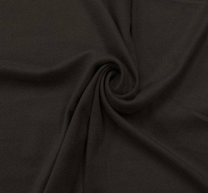 Suede Knit Micro Suede Polyester Fabric - Solid Black, 58/60" Width