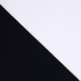 Sueded Poly Interlock Polyester Spandex Fabric - Black/White Solid, 58-60" Width (1 Yard)