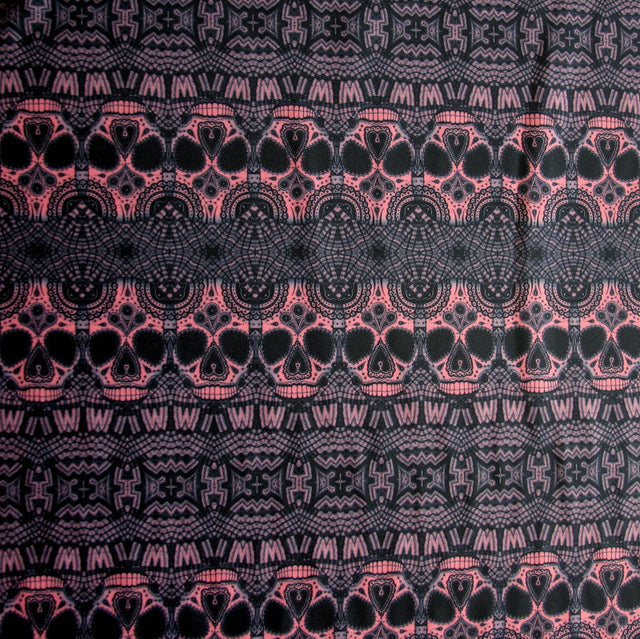 Swim Knit Nylon Lycra Sugar Skulls
